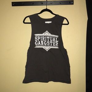 Dark Grey Spiritual Gangster Tank